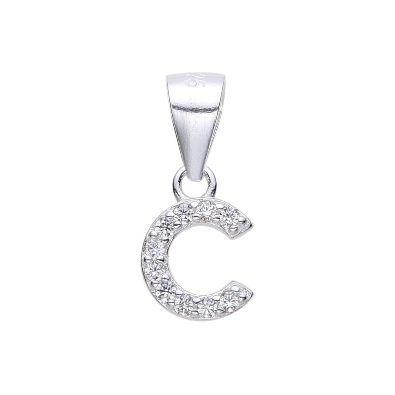 DIJE COLGANTE DE LETRA J MINI CON CIRCONES
